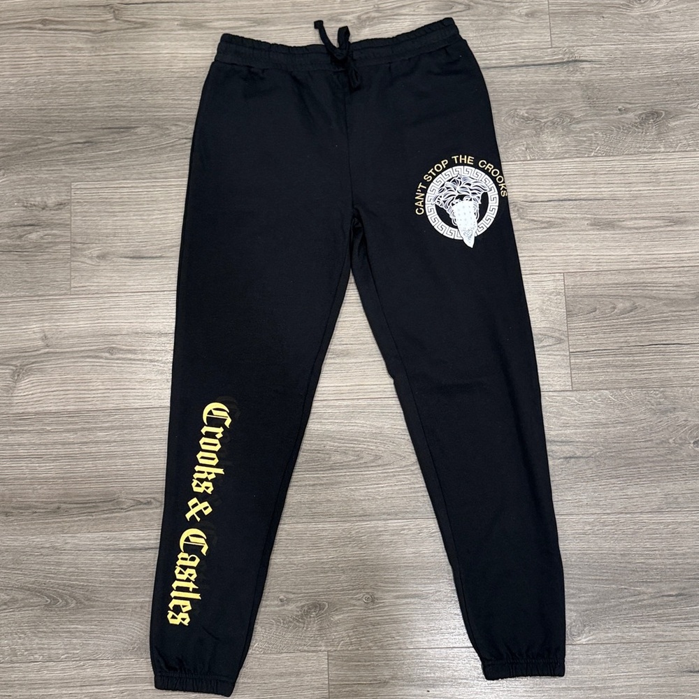 Crooks & Castles Embroidered Can’t Stop The Crooks Sweats Men’s Size Medium